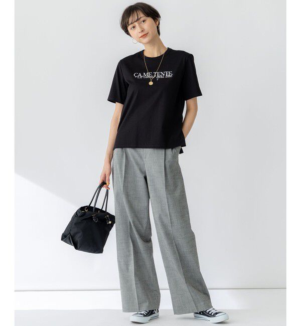 23区「【洗える】CA ME TENTE ロゴ TEE」|Tシャツ・カットソー|