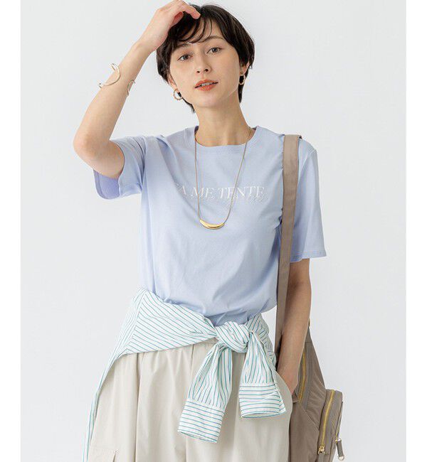 23区「【洗える】CA ME TENTE ロゴ TEE」|Tシャツ・カットソー|ｻｯｸｽﾌﾞ