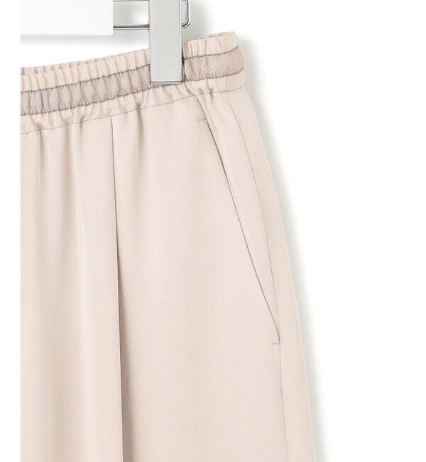 23区「【Oggi9月号掲載/撥水加工】スムースサテン タック ワイド パンツ」|その他|