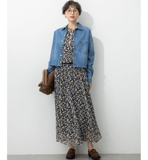 23区「【洗える】Ratti アブストラクトプリント ブラウス」|シャツ・ブラウス|