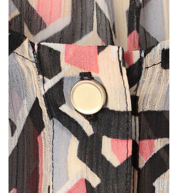 23区「【洗える】Ratti アブストラクトプリント ブラウス」|シャツ・ブラウス|