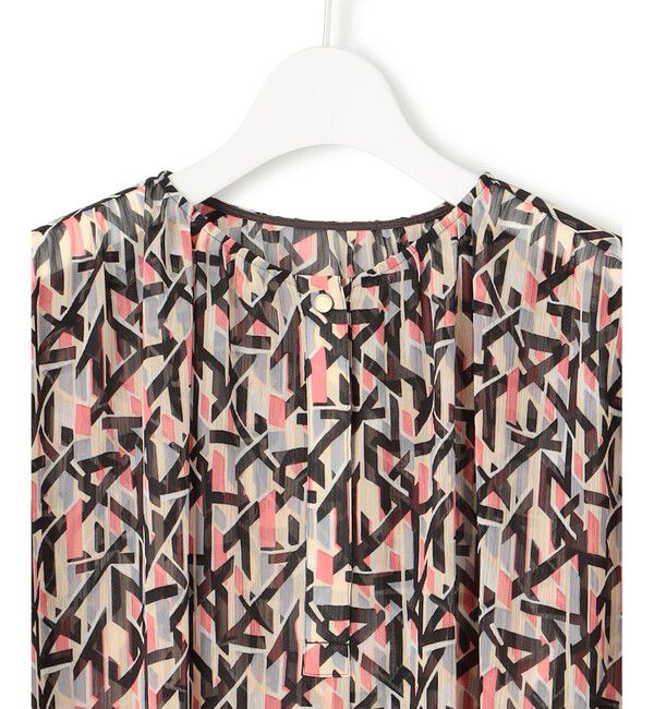 23区「【洗える】Ratti アブストラクトプリント ブラウス」|シャツ・ブラウス|