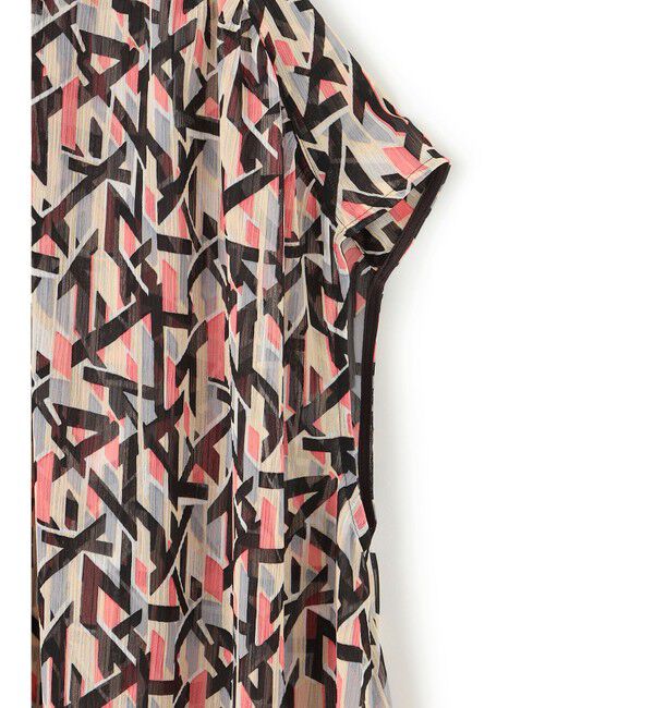 23区「【洗える】Ratti アブストラクトプリント ブラウス」|シャツ・ブラウス|