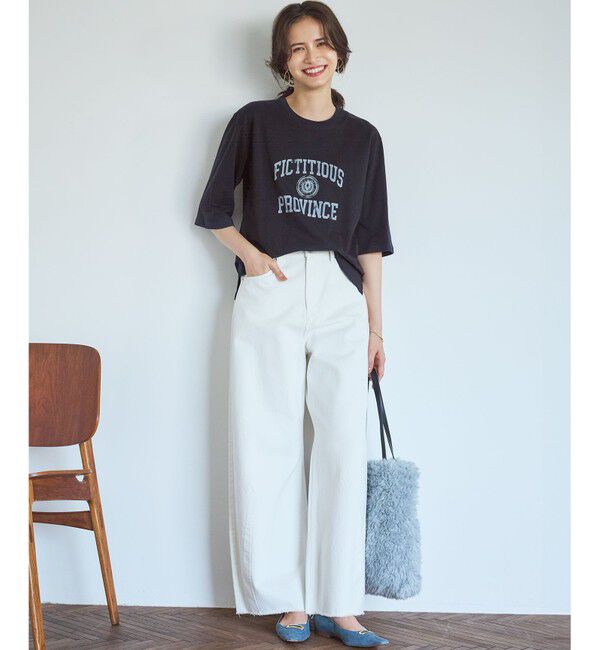 23区「【SLOW/一部店舗限定】MVSコットン ヴィンテージ風 ロゴTEE」|Tシャツ・カットソー|