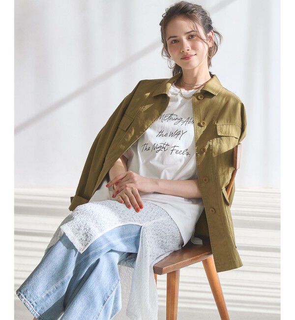 23区「【SLOW/一部店舗限定】ヴィンテージライク ロゴ Tシャツ」|Tシャツ・カットソー|