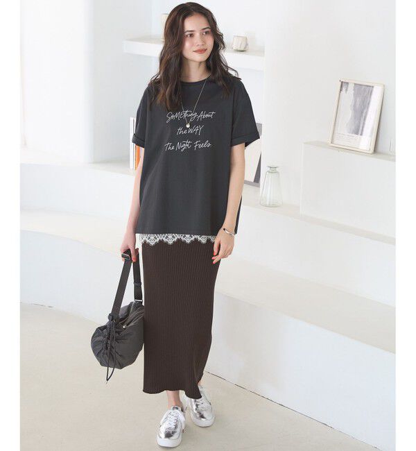 23区「【SLOW/一部店舗限定】ヴィンテージライク ロゴ Tシャツ」|Tシャツ・カットソー|