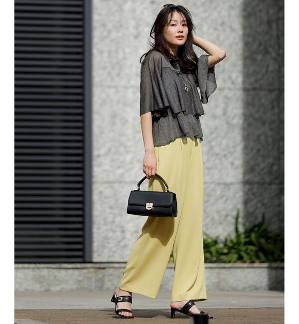 ANY SIS「【洗える】フリルシアー ニット」|ニット・セーター|