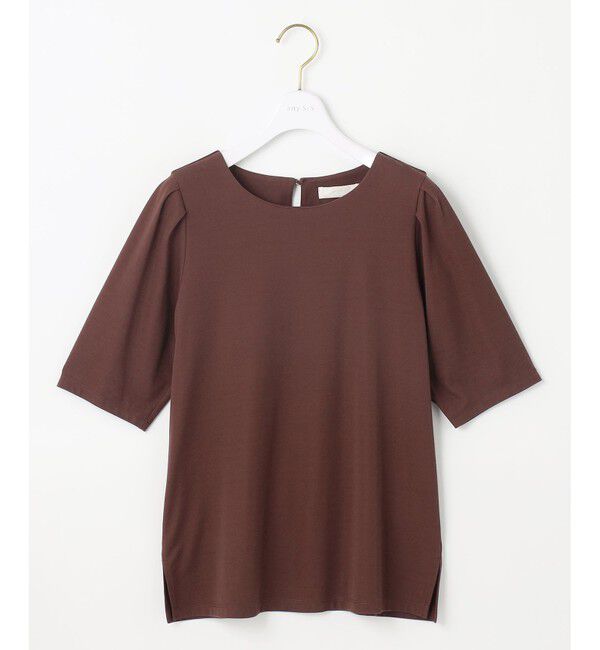 ANY SIS「【接触冷感・UVカット・洗える】ハイストレッチスムースタックスリーブ カットソー」|Tシャツ・カットソー|