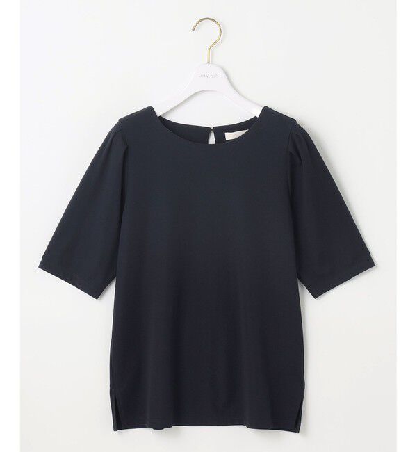 ANY SIS「【接触冷感・UVカット・洗える】ハイストレッチスムースタックスリーブ カットソー」|Tシャツ・カットソー|