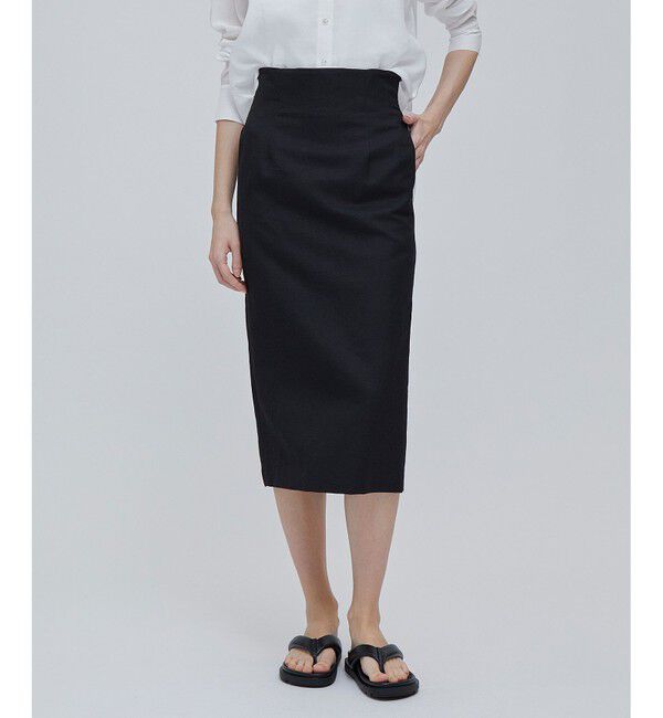 BEIGE,「CLAUDE / Iラインスカート」|スカート|Black