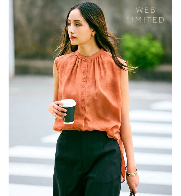 BEIGE,「【WEB限定】ODILON / シアーブラウス」|シャツ・ブラウス|Teracotta