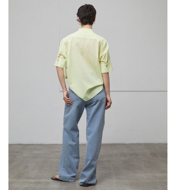 BEIGE,「【洗える】BAC / バンドカラーブラウス」|シャツ・ブラウス|