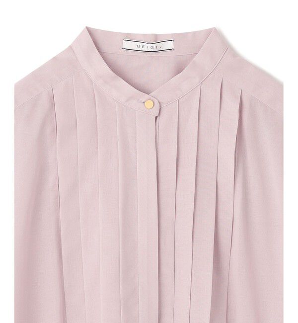 BEIGE,「【洗える】BAC / バンドカラーブラウス」|シャツ・ブラウス|