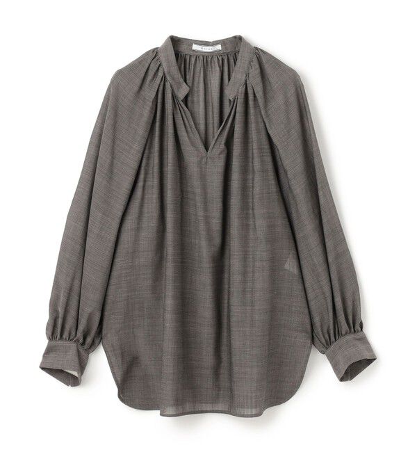 BEIGE,「【洗える】MOYE / シアーウールパフスリーブブラウス」|シャツ・ブラウス|