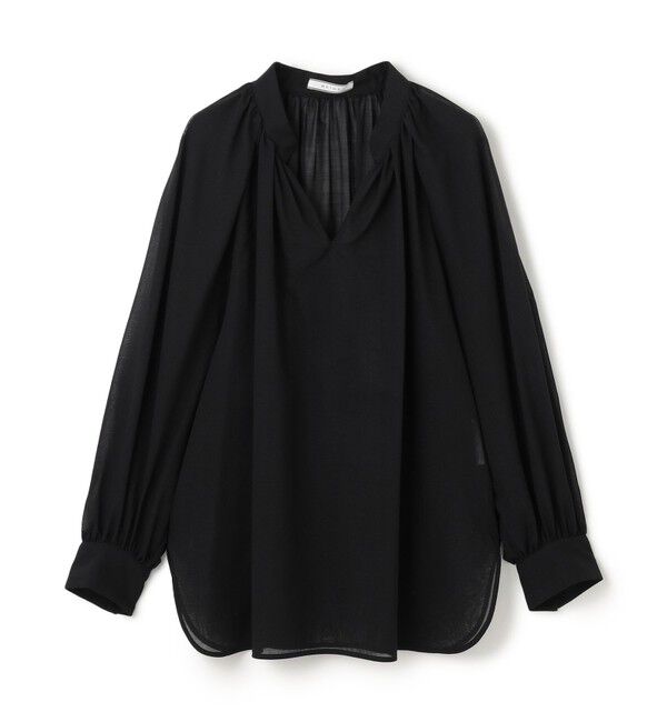 BEIGE,「【洗える】MOYE / シアーウールパフスリーブブラウス」|シャツ・ブラウス|