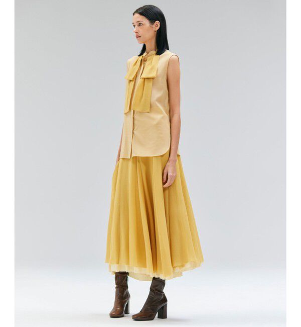 BEIGE,「【洗える】MOYE / シアーウールビックボウタイブラウス」|シャツ・ブラウス|