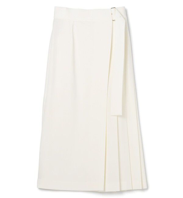 BEIGE,「【セットアップ対応・洗える・BAILA 11月号掲載】ZEPHYR / ウールライクアシンメトリープリーツスカート」|スカート|