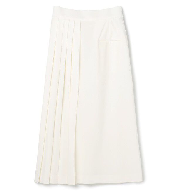 BEIGE,「【セットアップ対応・洗える・BAILA 11月号掲載】ZEPHYR / ウールライクアシンメトリープリーツスカート」|スカート|