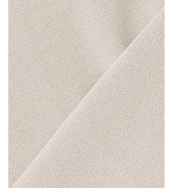 BEIGE,「【WEB限定・洗える】LECERF / 異素材バックシアーストレッチニット」|ニット・セーター|