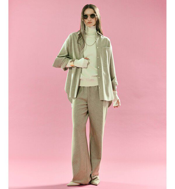 BEIGE,「【Oggi掲載】MONTAIGNE / ウールオーバーサイズシャツ」|シャツ・ブラウス|