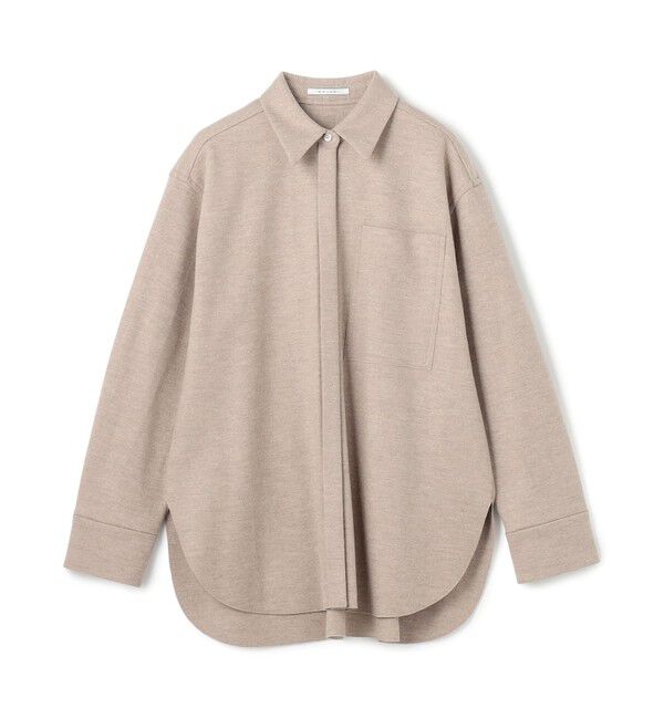 BEIGE,「【Oggi掲載】MONTAIGNE / ウールオーバーサイズシャツ」|シャツ・ブラウス|
