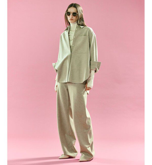 BEIGE,「【Oggi掲載】MONTAIGNE / ウールオーバーサイズシャツ」|シャツ・ブラウス|