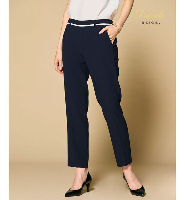 BEIGE,「【セットアップ対応】CINDY / クロップドパンツ」|その他|Navy x White