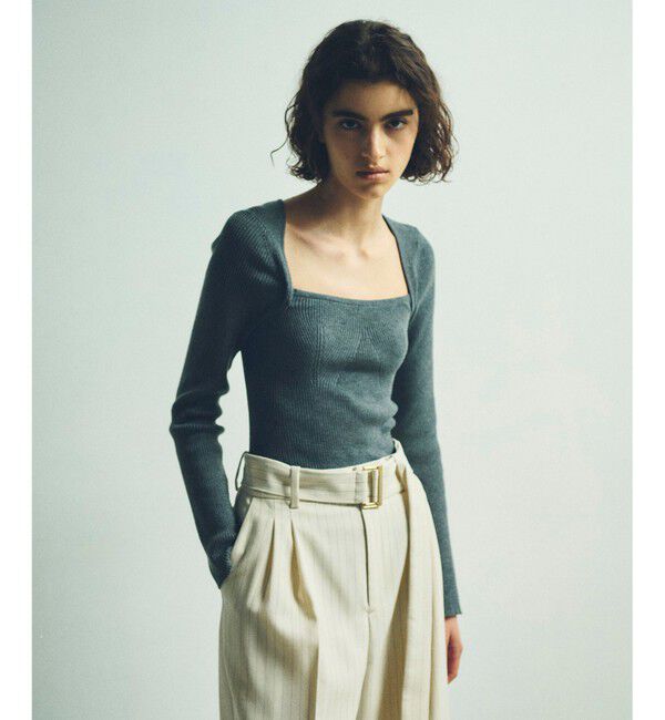 Grace Class「スクエアネックリブトップ」|ニット・セーター|