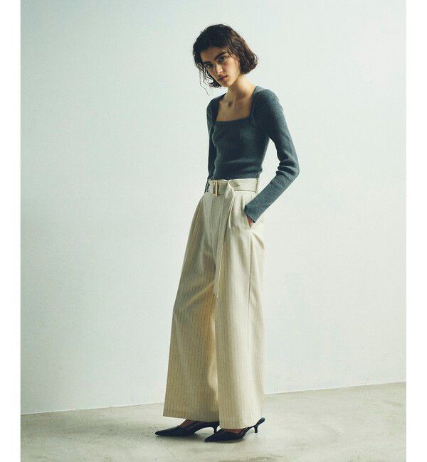 Grace Class「スクエアネックリブトップ」|ニット・セーター|