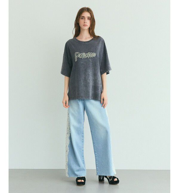 Grace Class「ピグメントTシャツ」|Tシャツ・カットソー|チャコール