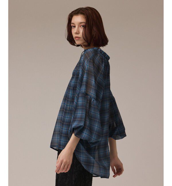Diagram「チェックカフタントップ」|シャツ・ブラウス|