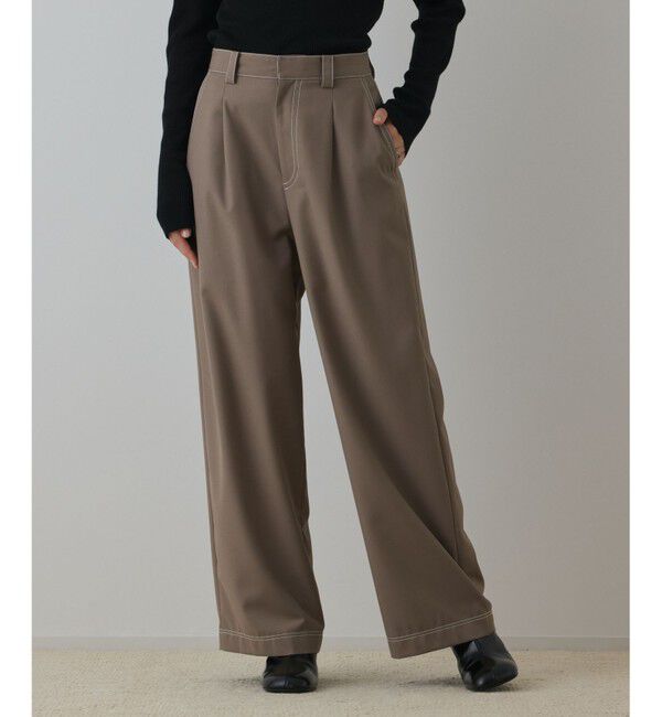 Diagram「タックカーブパンツ」|その他|ベージュ