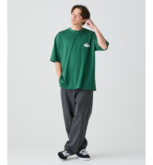 LACOSTE「【オンライン限定】LACOSTE オーバーサイズ バック プリント Tシャツ」|Tシャツ・カットソー|