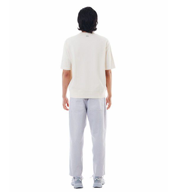 LACOSTE「11.5oz ワイドテーパードカラーデニムパンツ」|デニム|