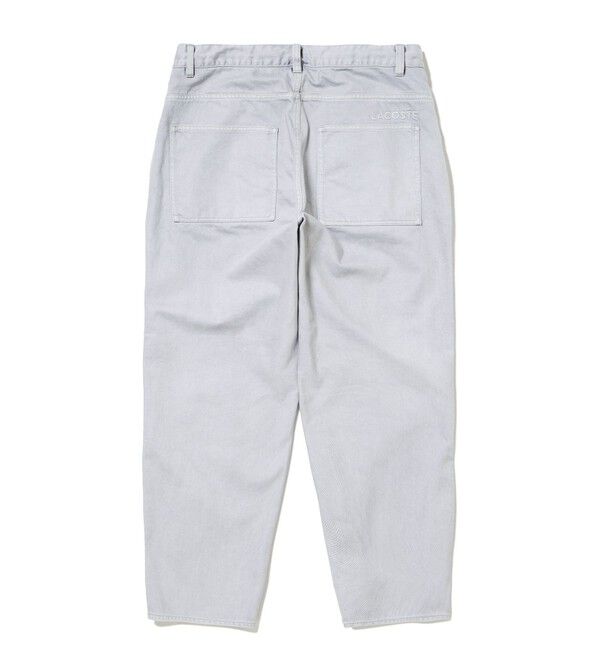 LACOSTE「11.5oz ワイドテーパードカラーデニムパンツ」|デニム|
