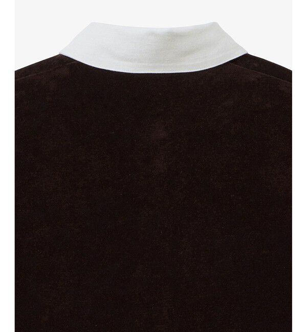 LACOSTE「ルーズシルエット サイドスリット ベロアポロシャツ」|ポロシャツ|