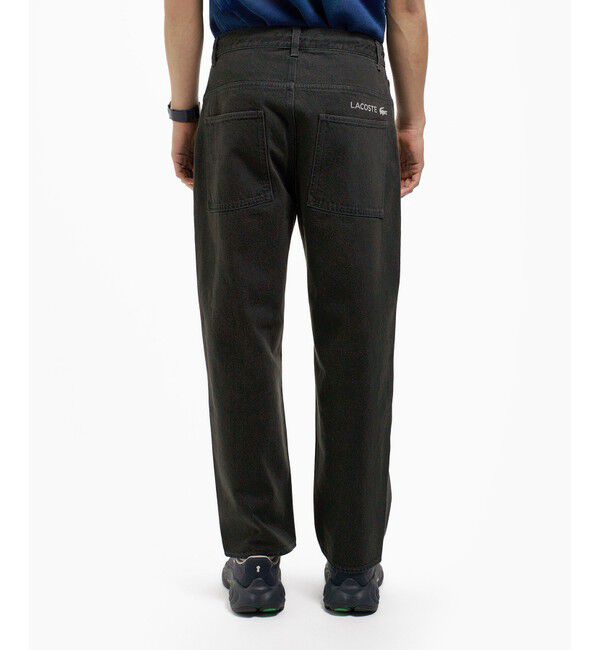 LACOSTE「5ポケットワイドデニムパンツ テーパード」|デニム|