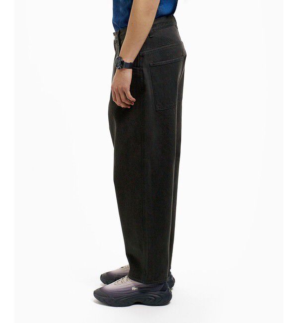 LACOSTE「5ポケットワイドデニムパンツ テーパード」|デニム|