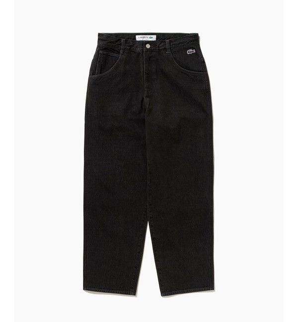 LACOSTE「5ポケットワイドデニムパンツ テーパード」|デニム|