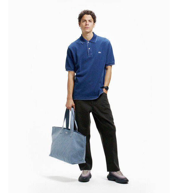 LACOSTE「5ポケットワイドデニムパンツ テーパード」|デニム|