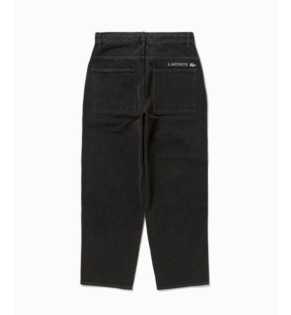 LACOSTE「5ポケットワイドデニムパンツ テーパード」|デニム|