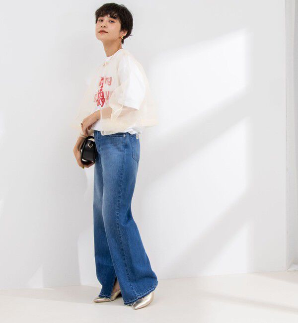 Rie Miller「ランタンスリーブシアー2WAYブラウス」|シャツ・ブラウス|