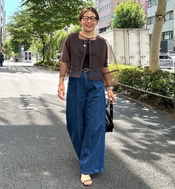 Rie Miller「ランタンスリーブシアー2WAYブラウス」|シャツ・ブラウス|