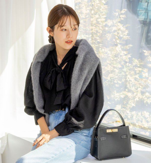 NOLLEY'S「ウォッシャブルシアーボウタイ2WAYブラウス」|シャツ・ブラウス|