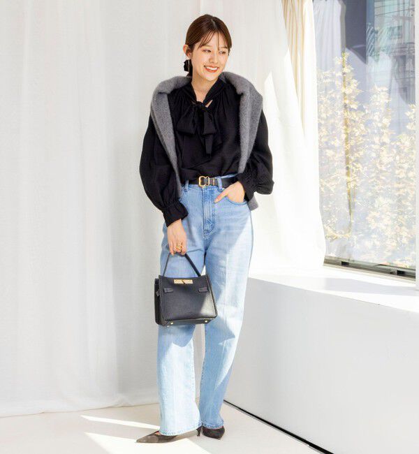 NOLLEY'S「ウォッシャブルシアーボウタイ2WAYブラウス」|シャツ・ブラウス|