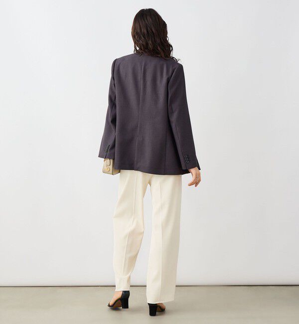 NOLLEY'S sophi「《セットアップ対応》ウォッシャブルドライシャーク2WAYスリットジャケット」|テーラードジャケット|