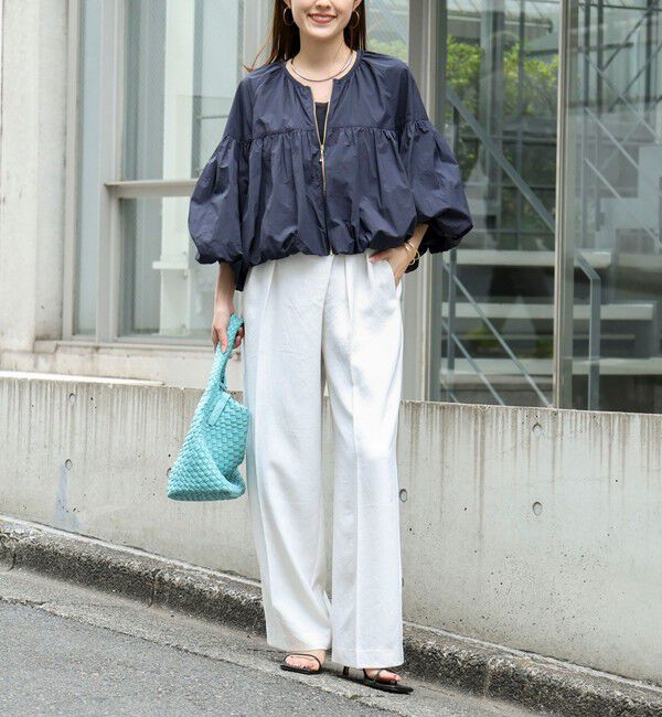 NOLLEY'S「ウォッシャブル撥水ポケッタブルボリュームブルゾン」|ブルゾン・スタジャン|