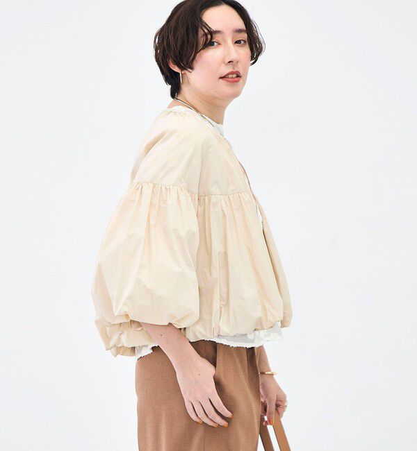 NOLLEY'S「ウォッシャブル撥水ポケッタブルボリュームブルゾン」|ブルゾン・スタジャン|