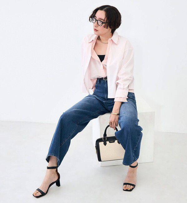 NOLLEY'S「ウォッシャブルレイヤード風ショート丈シャツ」|シャツ・ブラウス|