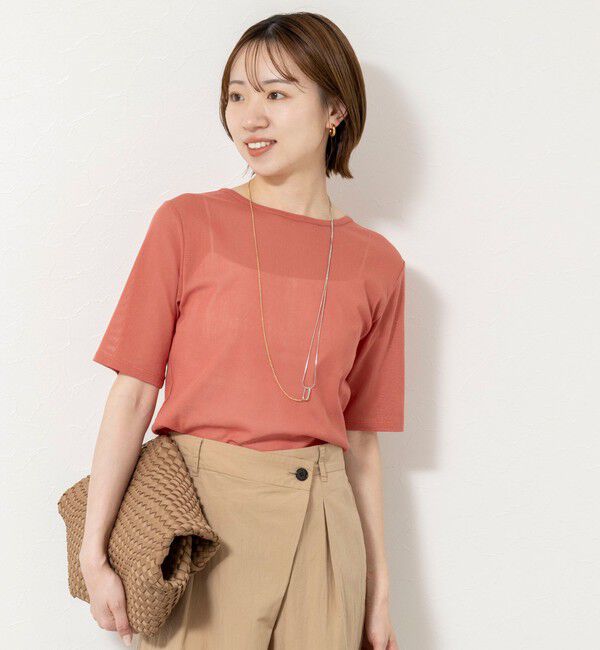 NOLLEY'S「ウォッシャブルコットンチュールバックヘンリー2WAYプルオーバー」|Tシャツ・カットソー|